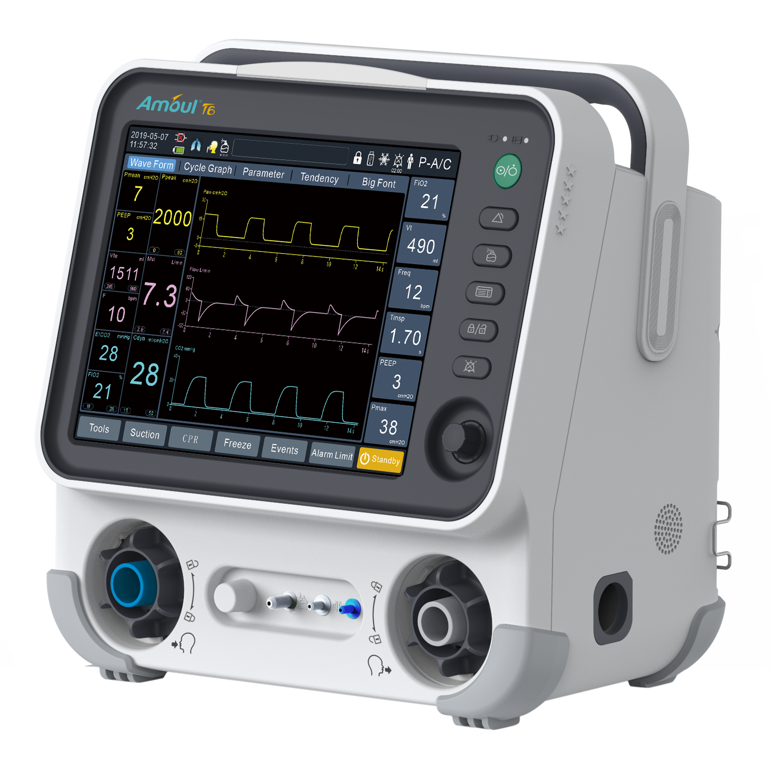 Amoul® - Ventilador T6 Pulmonar Eletrônico